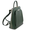 TL Bag Saffiano Leather Backpack for Women Forest Green TL141631