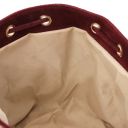 TL Bag Beuteltasche aus Wildleder mit Dekorativen Fransen Bordeaux TL142291